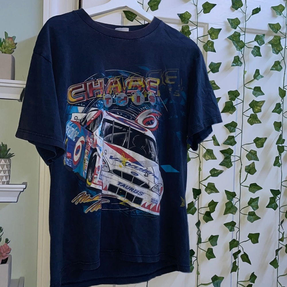 Dark blue y2k mark Martin tee